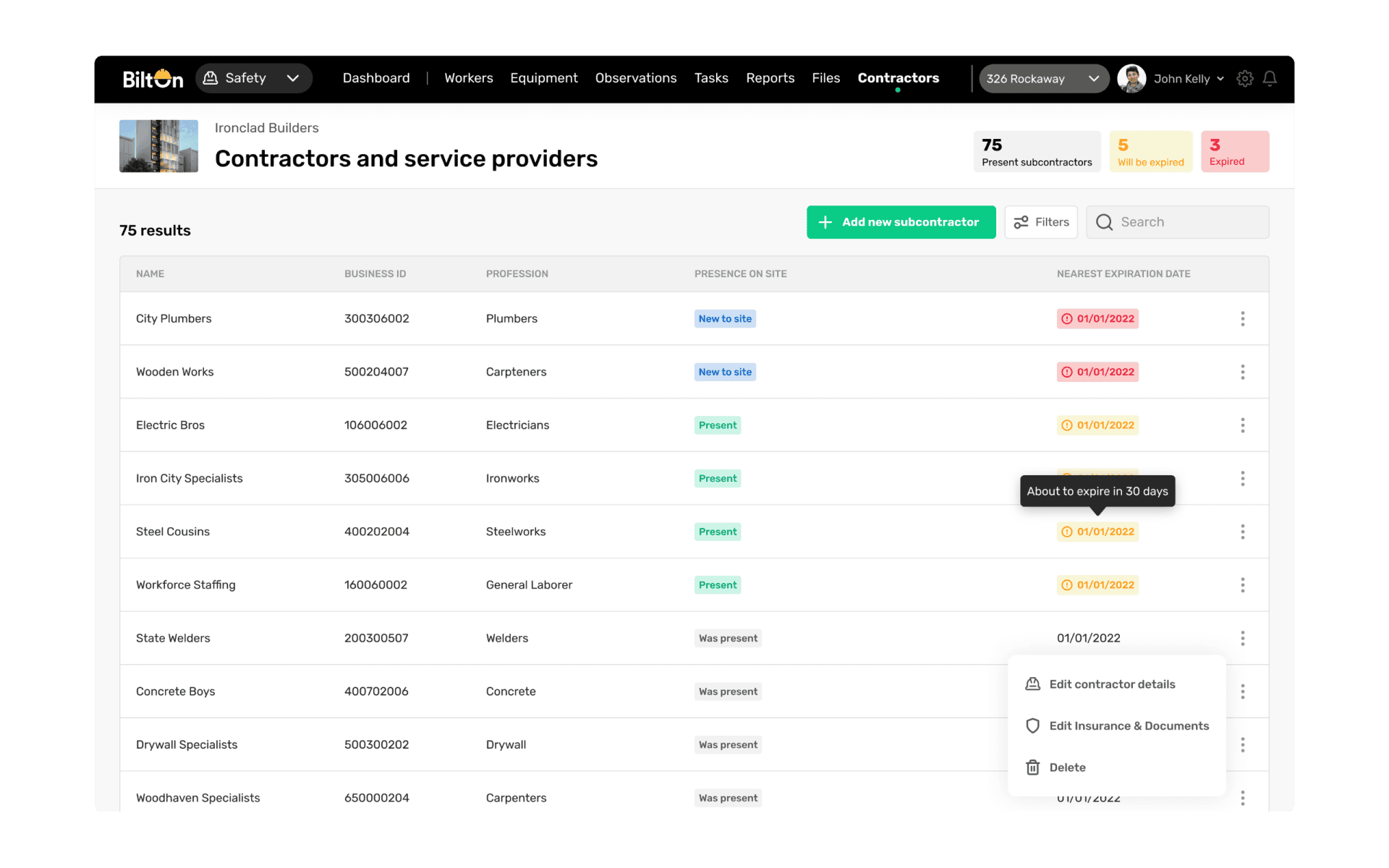 risk & compliance management screenshot for the homepage