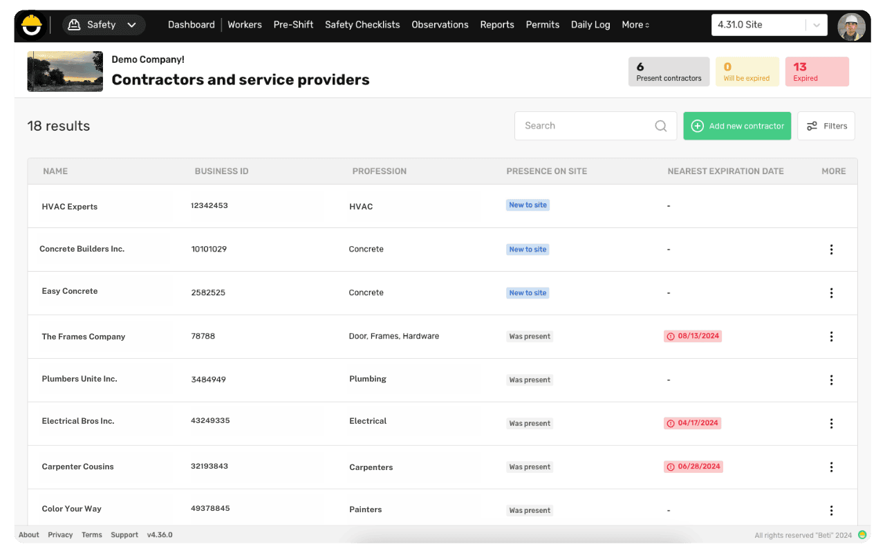 access control screenshot